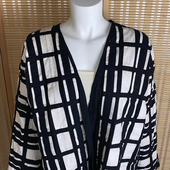 Nepal Yak Magik Color Block  Open Front Jacket Size Medium - Picture 2 of 6